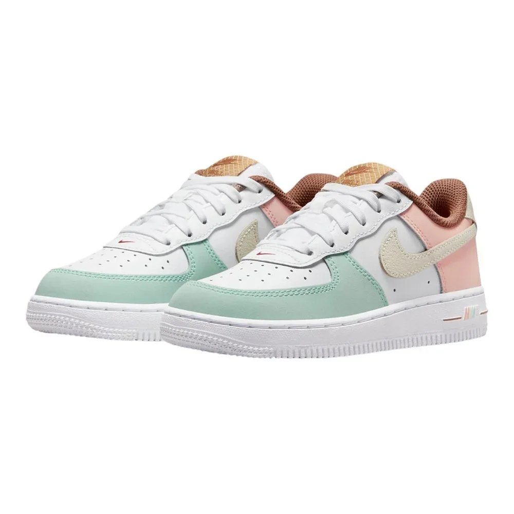 Nike Air Force 1 Low LV8 PS Shoes Sneakers DX3728-100 White Kids - Picture 4 of 10